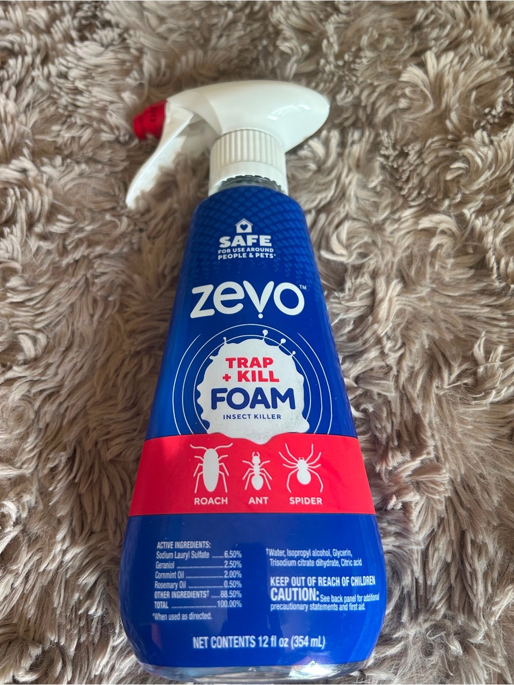 Trap + Kill Foam Insect Killer Spray - Blue & Red